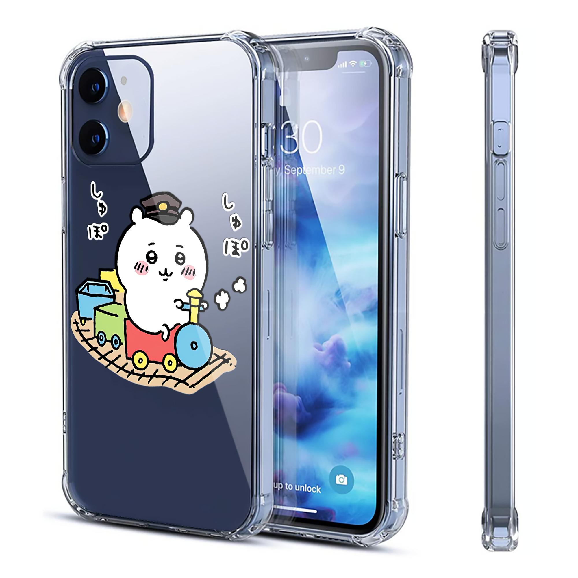 （画像用） ちいかわ ちいかわ Chii-kawa chiikawa 【iPhone 12シリーズ対応】透明スマホケース（クリアソフトケース）